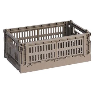 Hay Colour Crate Krat RE Opbergbak S Warm Grey