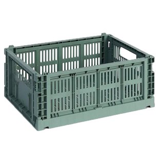Hay Colour Crate Krat RE Opbergbak M Sage Green