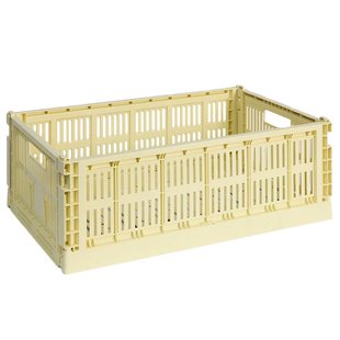 Hay Colour Crate Krat RE Opbergbak L Light Yellow