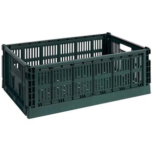 Hay Colour Crate Krat RE Opbergbak L Dark Green