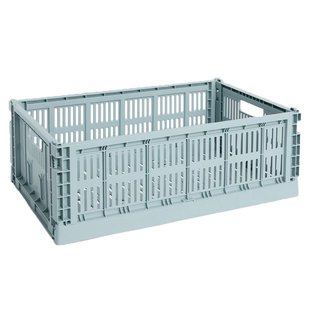 Hay Colour Crate Krat RE Opbergbak L Dusty Blue
