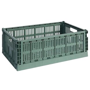Hay Colour Crate Krat RE Opbergbak L Sage Green
