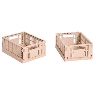 Hay Colour Crate Krat RE Opbergbak XS Set Van 2&nbsp;Powder