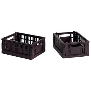 Hay Colour Crate Krat RE Opbergbak XS Set Van 2&nbsp;Bordeaux