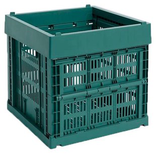 Hay Colour Crate Krat RE Opbergbak Cube Dark Green