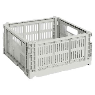 Hay Colour Crate Krat RE Opbergbak Square M Grey