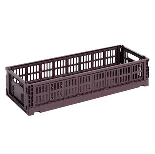 Hay Colour Crate Krat RE Opbergbak XS Oblong Bordeaux