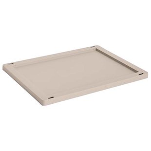 Hay Deksel Voor Colour Crate M Plastic Warm Grey