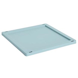 Hay Deksel Voor Colour Crate Cube/Square M Plastic Dusty Blue