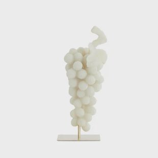 Light & Living - Ornament GRAPE - 15x13x35cm - Wit