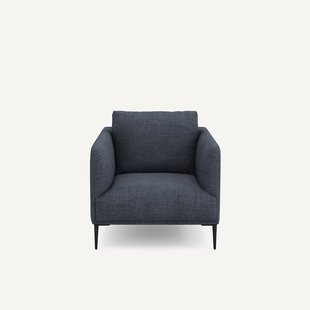 Fauteuil in katoen en linnen Oscar design E. Gallina