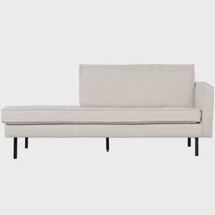 WOOOD Rodeo Daybed Right - Bouclé - Naturel - 85x203x86