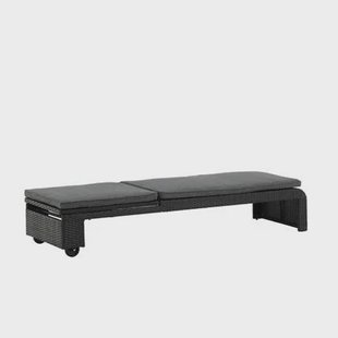 Fjôrd - Lounge Ligbed Zwart|Grijs - London