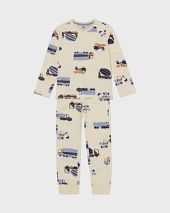 HEMA Kinderpyjama auto gebroken wit (gebroken wit)