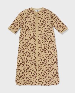 HEMA Slaapzak met afneembare mouwen katoen 3.0tog luipaard bruin (bruin)