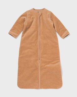 HEMA Slaapzak met afneembare mouwen velvet 3.0tog beige (beige)