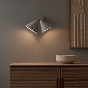 Wandlamp met dubbele kegel, Moke