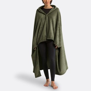 Fleece plaid met mouwen, recycled polyester, Javi