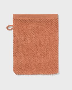 HEMA Tweedekans washand 16x21cm recycled katoen terra (terra)