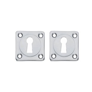 Intersteel Sleutelrozetten schroefgat vierkant chroom mat