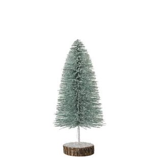 J-Line decoratie Kerstboom - kunststof - groen - large