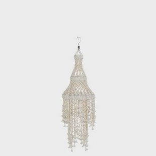 J-Line lampenkap Kasteel - schelp - wit