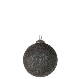 J-Line kerstbal Ornament Glitter - glas - paars - large - 4