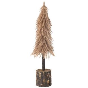 J-Line decoratie kerstboom - kunststof - koper - large