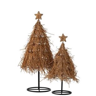 J-Line decoratie kerstboom Ster - jute - large