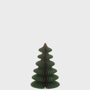 J-Line decoratie Kerstboom waves - papier - donkergroen|kope