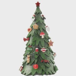 J-Line decoratie Kerstboom Ornamenten - polyresin - mix - large