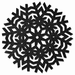 Unique Living - Placemat Ice diameter38 cm - Zwart