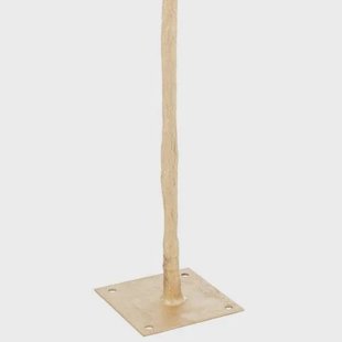 J-Line boom Pluimen - staal - goud|wit - large