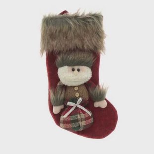 Unique Living | Stocking Vidar 17x34cm red santa