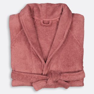 Badjas in badstof, sjaalkraag, 450g/m², Haxel