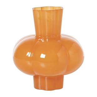 Vaas bolling - oranje - ø18x20 cm Vaas bolling - oranje - ø18x20 cm