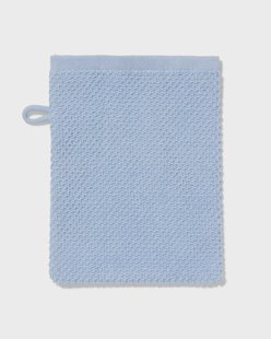 HEMA Tweedekans washand 16x21cm recycled katoen lichtblauw (lichtblauw)