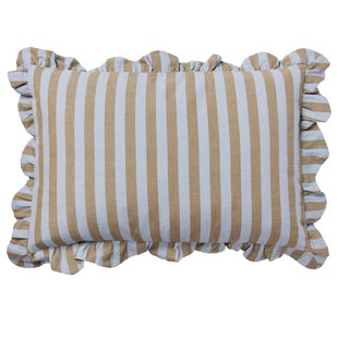 Broste Copenhagen Ina Kussen 40x60 Dusty Blue/Brown Kelp