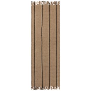 Broste Copenhagen Yuki Vloerkleed 200x70 Zwart/naturel