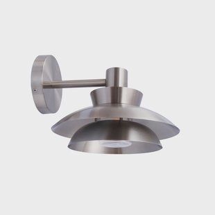 Thais buitenwandlamp Ø 25 cm roestvrij staal Lucande - Terras - Modern - 1 lamp