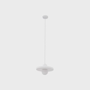 Nielson hanglamp Ø 28 cm wit gips Lindby - Woonkamer - Modern - Gips / Klei - 1 lamp