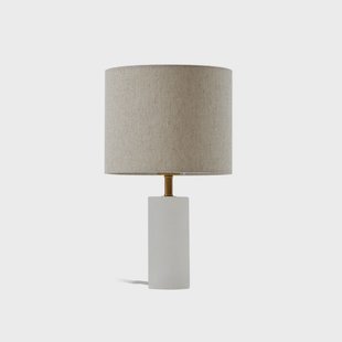 Alabaster tafellamp Ø 25 cm marmer E27 Lindby - Woonkamer - Scandinavisch - Stof - 1 lamp