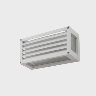 Aurelien buitenwandlamp, wit, 12 cm, met strips Lucande - Balkon - Modern - Aluminium - Hoekig