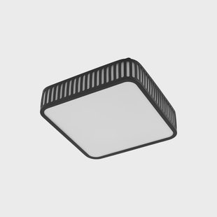 Lurinda  LED buiten plafondlamp zwart 26 cm IP44 Lindby - Balkon - Modern - Aluminium - Zonder afstand