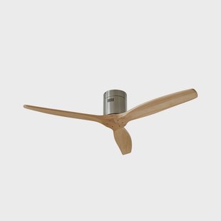 Vindur plafondventilator Ø 132 cm nikkel DC stil Lucande - Woonkamer - Modern - Hout