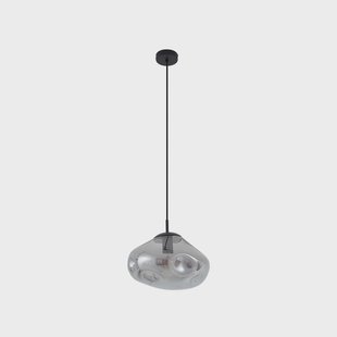 Lelia hanglamp Ø 35 cm rookgrijs glas Lindby - Eetkamer - Designer - 1 lamp