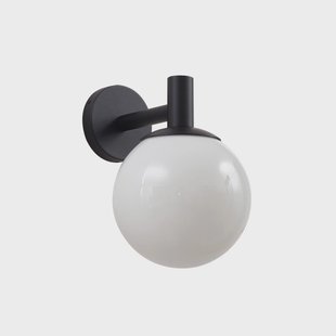 Dangan buitenwandlamp Ø 20 cm wit glas IP44 - Lindby - Balkon - Modern - 1 lamp