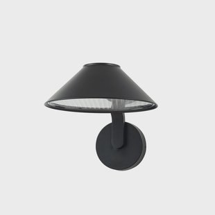 Capelo LED buiten wandlamp Ø 20 cm zwart metaal Lindby - Balkon - Modern - Aluminium - 1 lamp