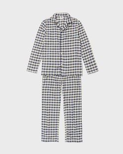 HEMA Kinderpyjama flannel strepen blauw (blauw)