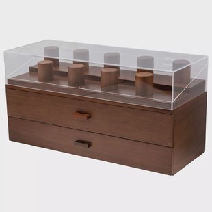 Holme & Hadfield Legacy Watch Display Case LGP-WT-978-1 Walnut, horloge display voor 17 stuks